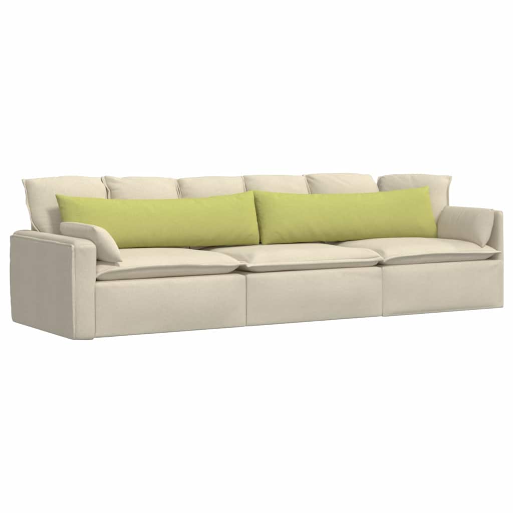 Cuscini per divano VidaXL 2 pezzi in tessuto verde chiaro 145 x 40 cm