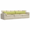 VidaXL cojines de sofá 2 piezas tela verde claro 145 x 40 cm