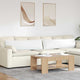 Cuscini per divano VidaXL 2 pezzi in tessuto bianco 145 x 40 cm