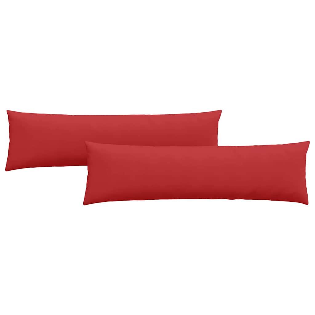 VidaXL cojines de sofá 2 piezas rojo 145 x 40 cm tela