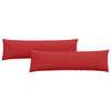 VidaXL cojines de sofá 2 piezas rojo 145 x 40 cm tela