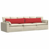 VidaXL cojines de sofá 2 piezas rojo 145 x 40 cm tela