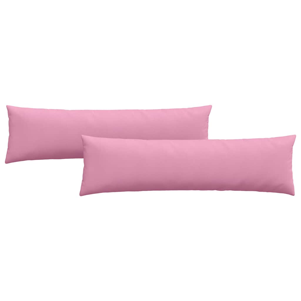 VidaXL cojines de sofá 2 piezas rosa 145 x 40 cm tela