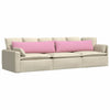VidaXL cojines de sofá 2 piezas rosa 145 x 40 cm tela
