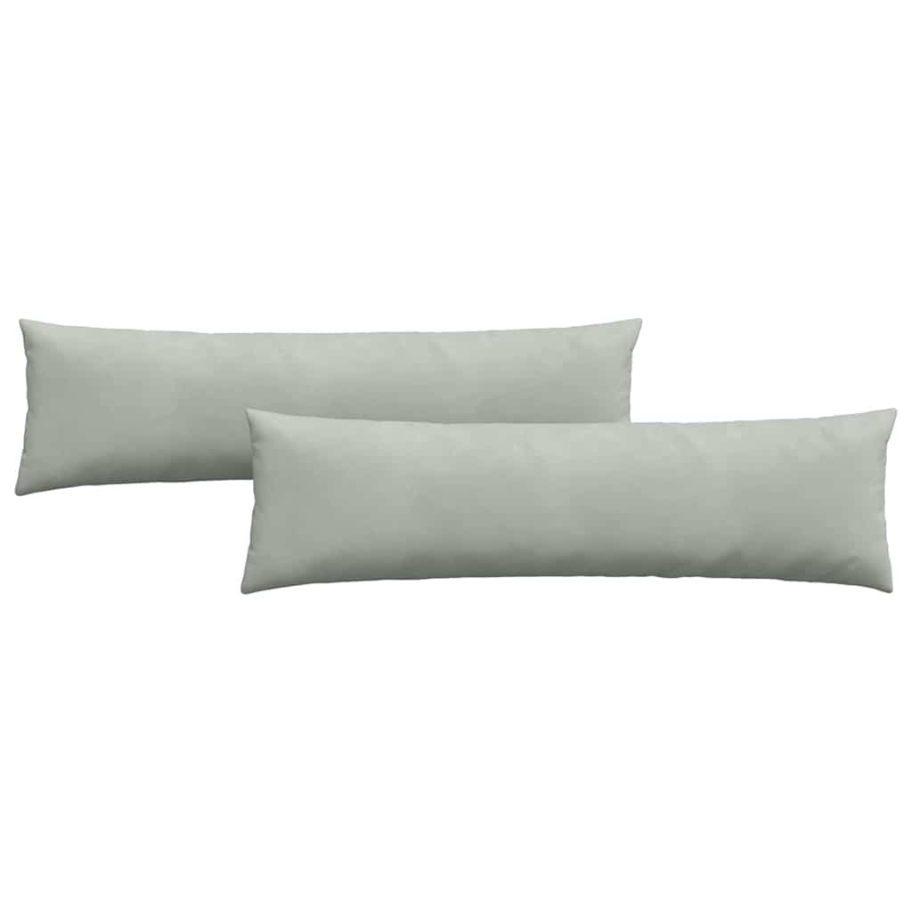 VidaXL cojines de sofá 2 piezas gris claro 145 x 40 cm tela de pana