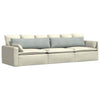 Cuscini per divano VidaXL 2 pezzi in tessuto a corde grigio chiaro 145 x 40 cm