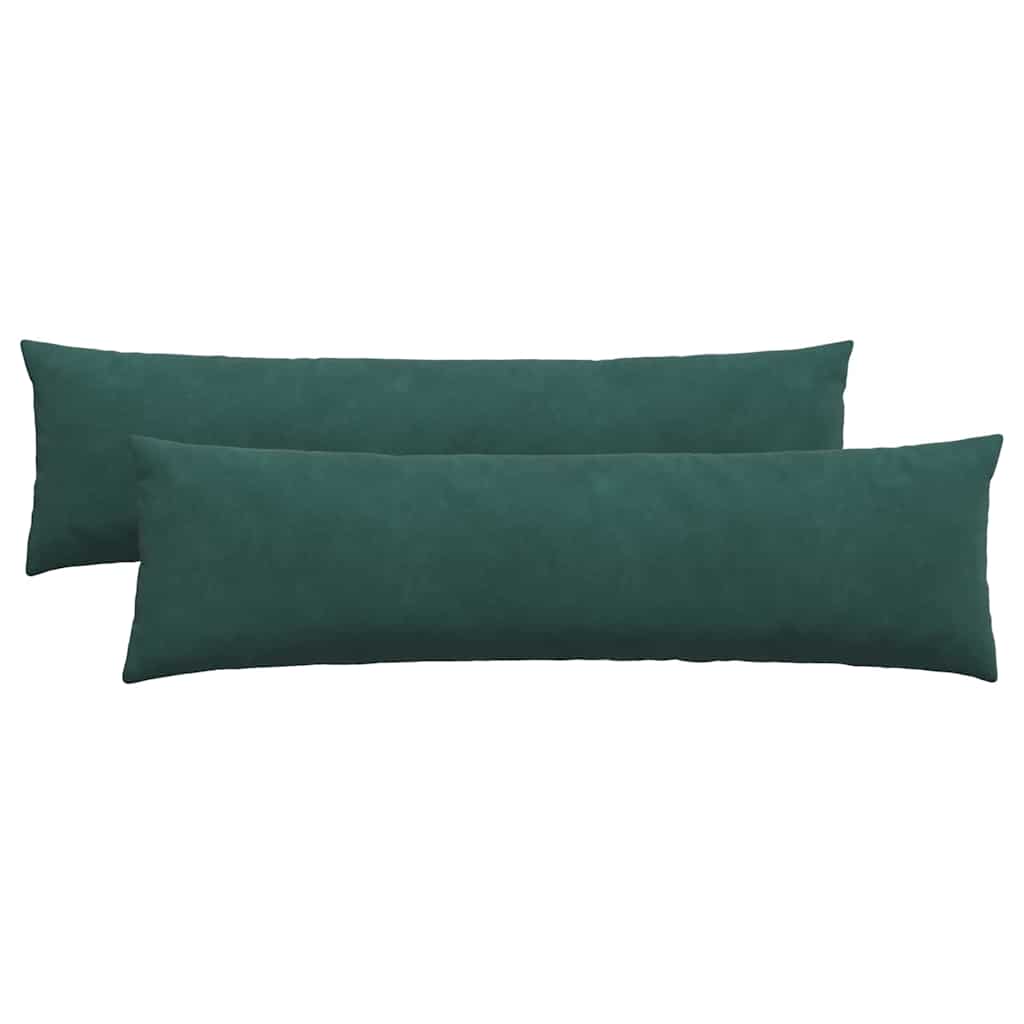 Cuscini per divano VidaXL 2 pezzi in tessuto a corde verde scuro 145 x 40 cm