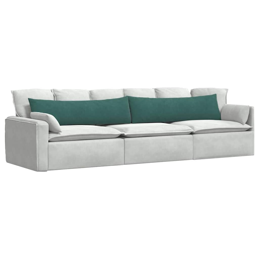 Cuscini per divano VidaXL 2 pezzi in tessuto a corde verde scuro 145 x 40 cm