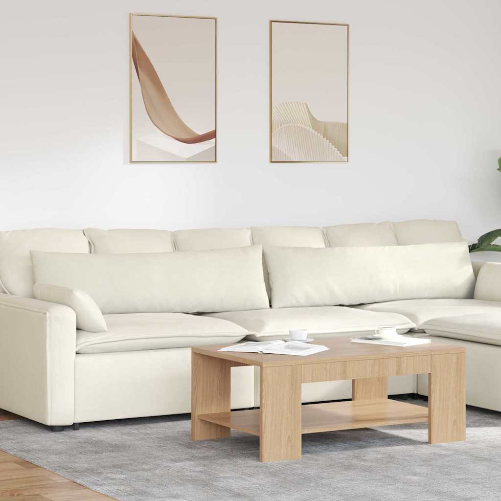 Cuscini per divano VidaXL 2 pezzi crema 145 x 40 cm in tessuto a corde