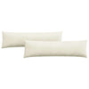 Vidaxl sofa kussens 2 stuks crème 145 x 40 cm cordstof