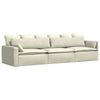 Cuscini per divano VidaXL 2 pezzi crema 145 x 40 cm in tessuto a corde