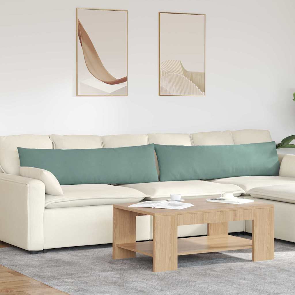 Cuscini per divano VidaXL 2 pezzi in tessuto a corde verde mare 145 x 40 cm