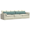 Vidaxl sofa kussens 2 stuks zeegroen 145 x 40 cm cordstof