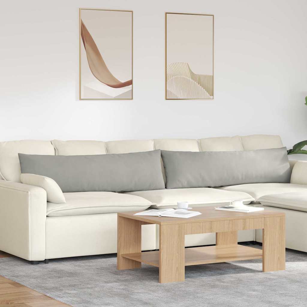 VidaXL cojines para sofá 2 piezas tela gris claro 145 x 40 cm