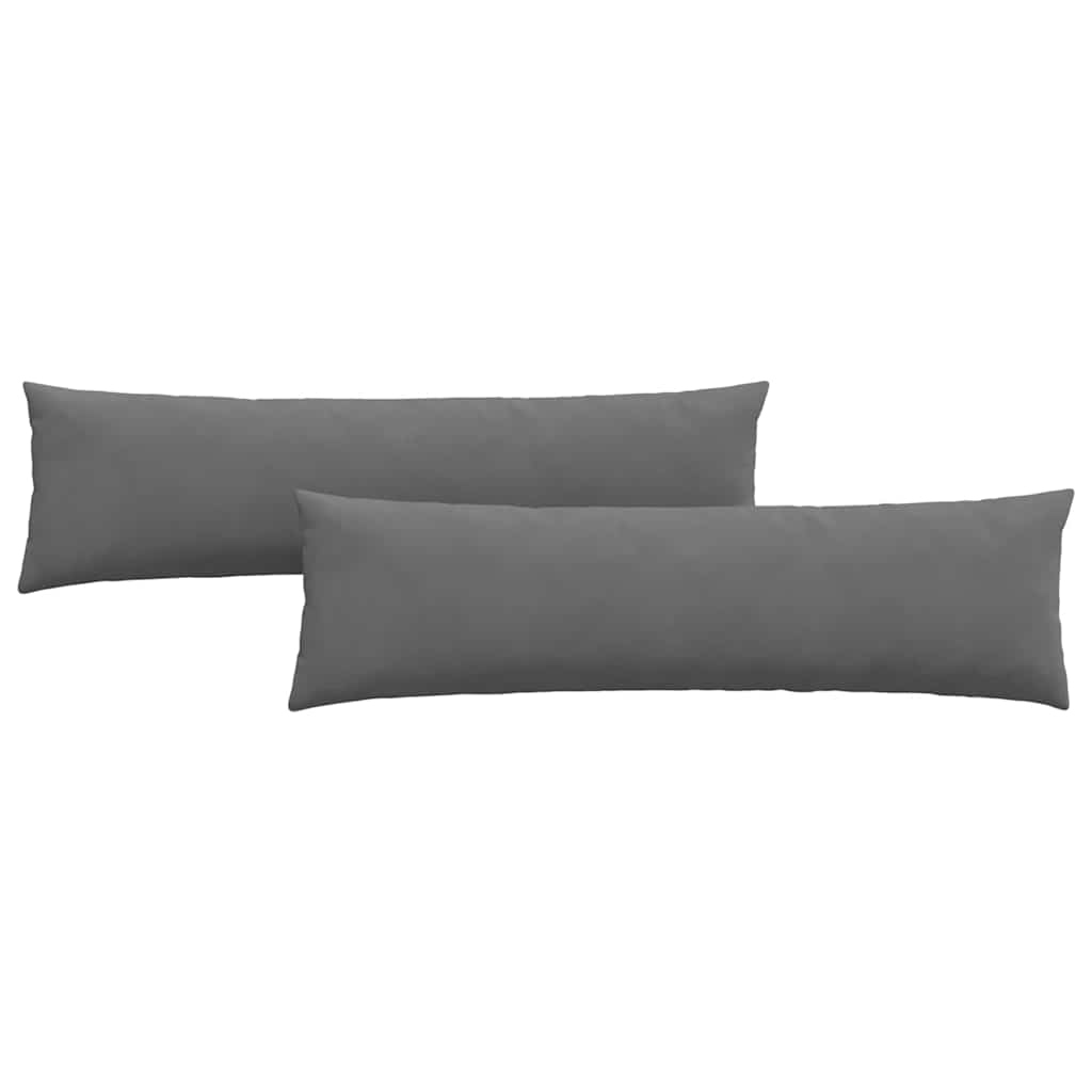 Cuscini per divano VidaXL 2 pezzi in tessuto grigio scuro 145 x 40 cm