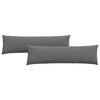 VidaXL cojines de sofá 2 piezas tela gris oscuro 145 x 40 cm