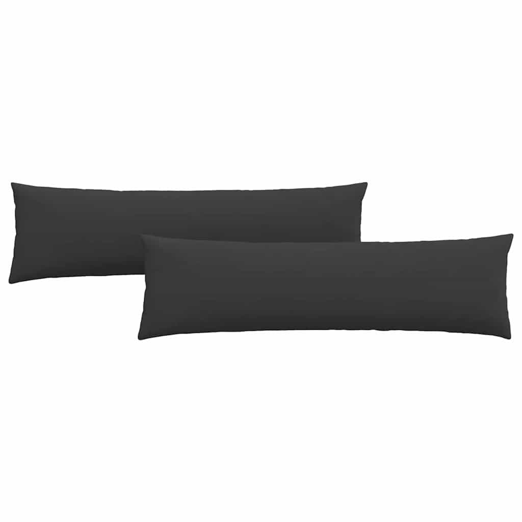 Cuscini per divano VidaXL 2 pezzi in tessuto nero 145 x 40 cm
