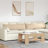 Vidaxl sofa kussens 2 stuks crème 145 x 40 cm stof