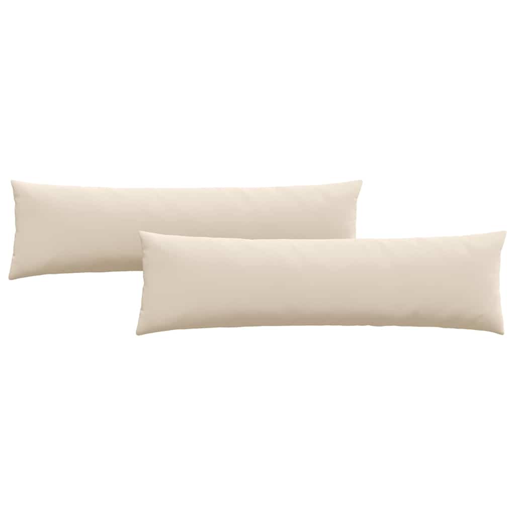 VidaXL cojines para sofá 2 piezas beige 145 x 40 cm tela