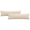 VidaXL cojines para sofá 2 piezas beige 145 x 40 cm tela