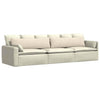 VidaXL cojines para sofá 2 piezas beige 145 x 40 cm tela