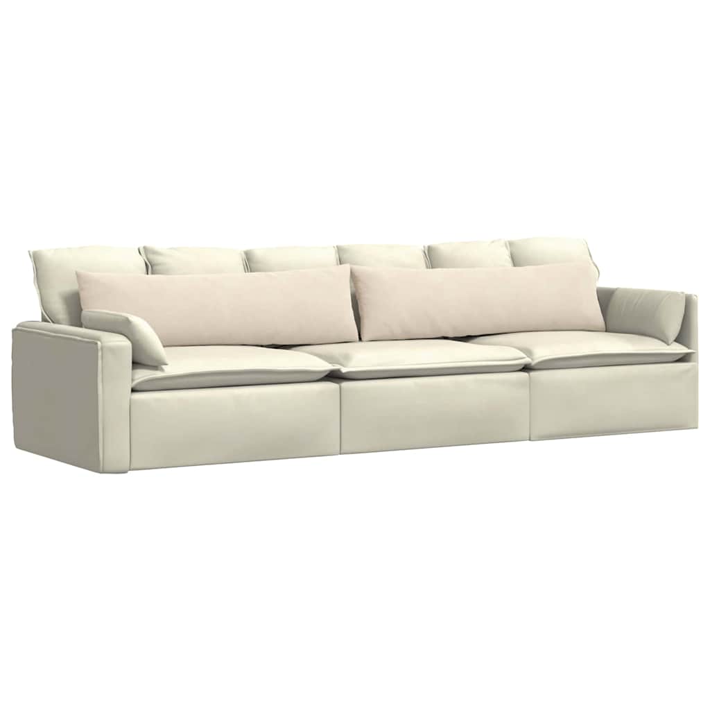 VidaXL cojines para sofá 2 piezas beige 145 x 40 cm tela