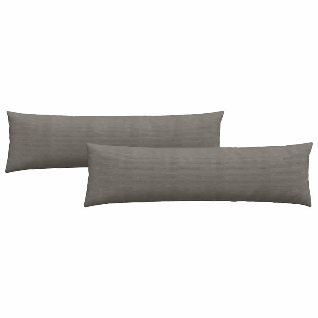 Cuscini per divano VidaXL 2 pezzi in tessuto a corde grigio chiaro 145 x 40 cm