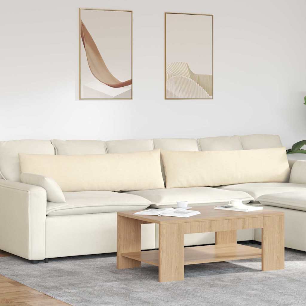 Cuscini per divano VidaXL 2 pezzi crema 145 x 40 cm in tessuto a corde
