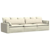 Cuscini per divano VidaXL 2 pezzi crema 145 x 40 cm in tessuto a corde