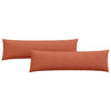 Cuscini per divano VidaXL 2 pezzi tessuto a corde rosso-arancione 145 x 40 cm