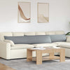 VidaXL cojines de sofá 2 piezas tela gris claro 200 x 40 cm