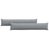 VidaXL cojines de sofá 2 piezas tela gris claro 200 x 40 cm
