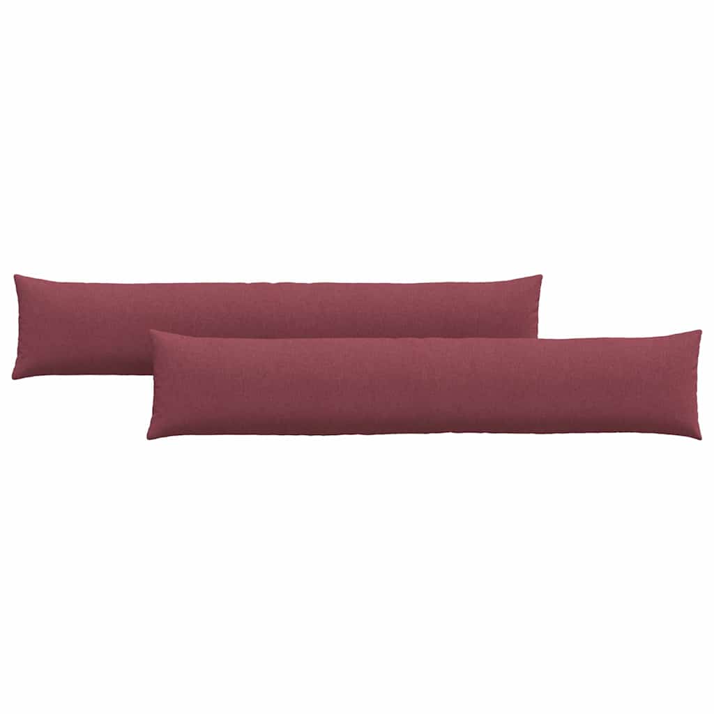 Cuscini per divano VidaXL 2 pezzi tessuto rosso vino 200 x 40 cm