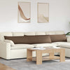 Cuscini per divano VidaXL 2 pezzi in tessuto marrone 200 x 40 cm
