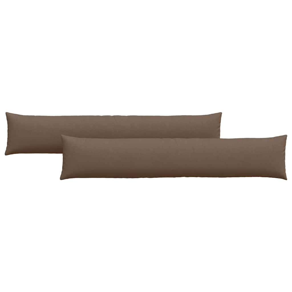 Cuscini per divano VidaXL 2 pezzi in tessuto marrone 200 x 40 cm