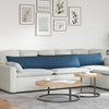 VidaXL cojines de sofá 2 piezas azul 200 x 40 cm tela