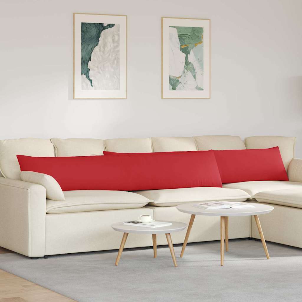 Cuscini per divano VidaXL 2 pezzi tessuto rosso 200 x 40 cm