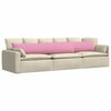 VidaXL cojines de sofá 2 piezas rosa 200 x 40 cm tela