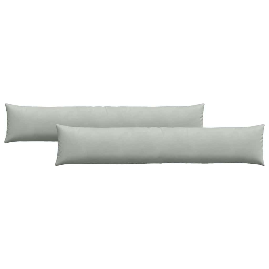 Cuscini per divano VidaXL 2 pezzi in tessuto a corde grigio chiaro 200 x 40 cm