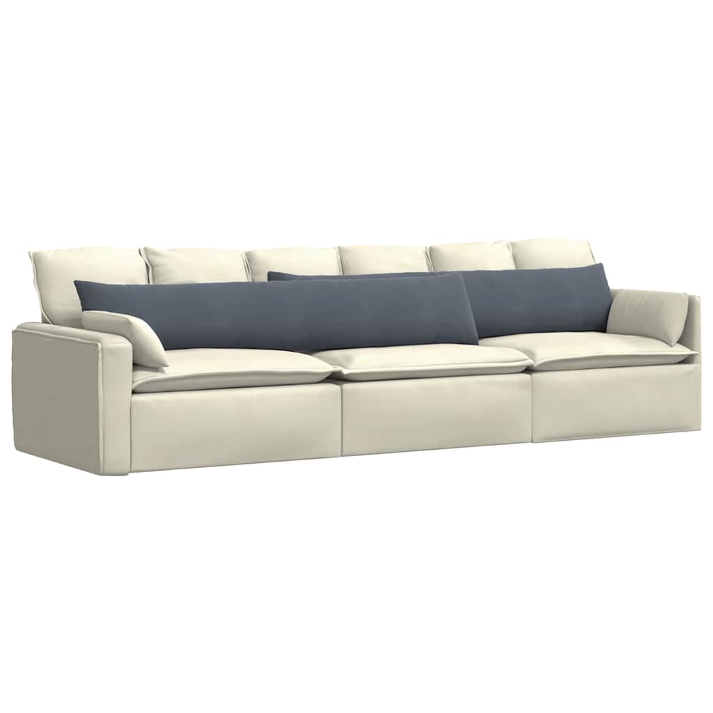 VidaXL cojines de sofá 2 piezas gris oscuro 200 x 40 cm tela de pana