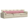 Vidaxl sofa kussens 2 stuks roze 200 x 40 cm cordstof