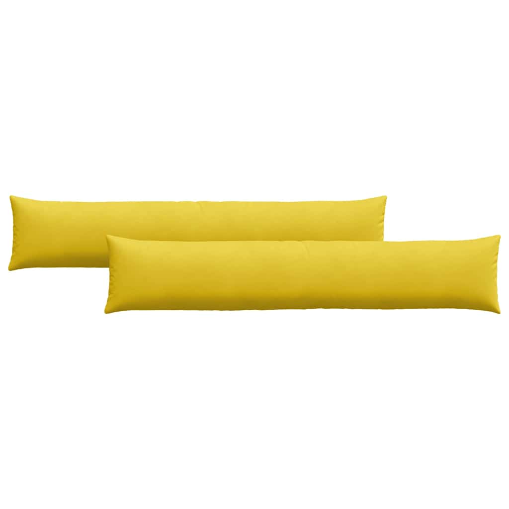 Cuscini per divano VidaXL 2 pezzi in tessuto a corda giallo 200 x 40 cm