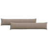 Cuscini per divano VidaXL 2 pezzi in tessuto tortora 200 x 40 cm