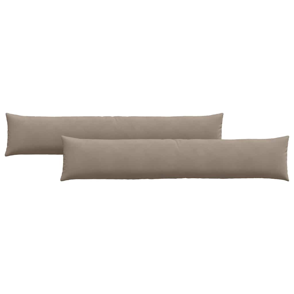 Cuscini per divano VidaXL 2 pezzi in tessuto tortora 200 x 40 cm