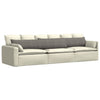 Cuscini per divano VidaXL 2 pezzi in tessuto a corde grigio chiaro 200 x 40 cm