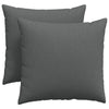Vidaxl sofa kussens 2 pcs donkergrijs 45 x 45 cm stof