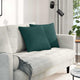 Vidaxl sofa kussens 2 pcs donkergroen 45 x 45 cm stof
