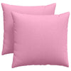 VidaXL cojines de sofá 2 piezas rosa 45 x 45 cm tela