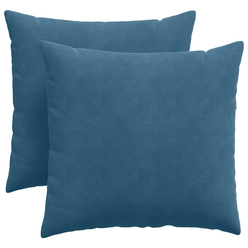 Cuscini per divano VidaXL 2 pezzi in tessuto a corda blu 45 x 45 cm