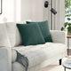 Cuscini per divano VidaXL 2 pezzi in tessuto a corde verde scuro 45 x 45 cm